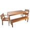 Northlight 4pc Brown Solid Acacia Wood 4-Person Outdoor Patio Dining Set 63"